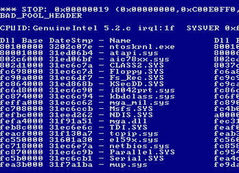 Niebieski ekran śmierci